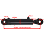 POLSKI MOCNY SIŁOWNIK HYDRAULICZNY CYLINDER CJ2F SKOK 100 SKRAW-MET